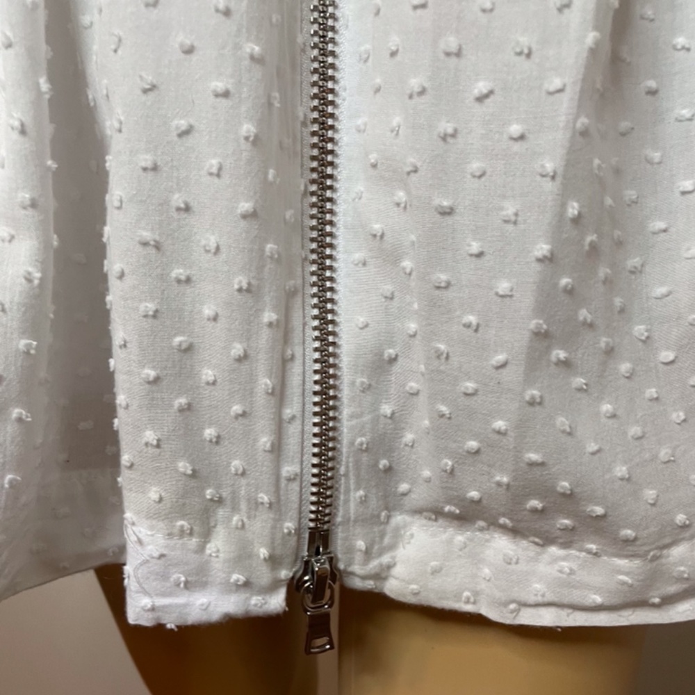 ❌ SOLD! Topshop white zipper up skater dress - Picture 6 of 14